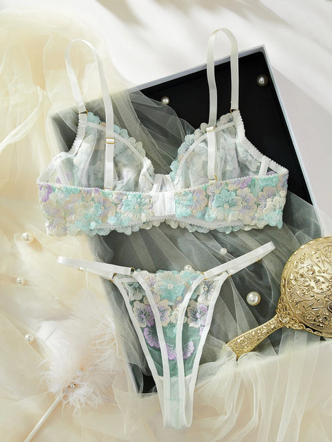 Fancy Lingerie Sexy Delicate Underwear Lace Embroidery