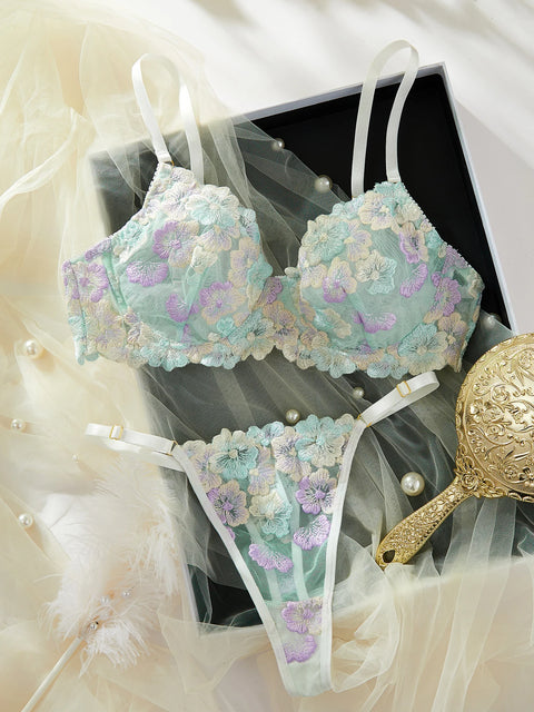 Fancy Lingerie Sexy Delicate Underwear Lace Embroidery