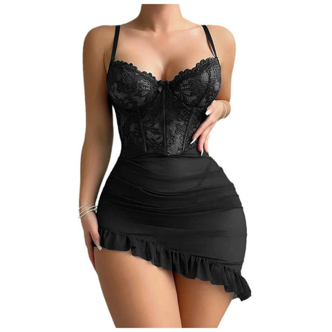 Transparent Underwire Bra Erotic Set Sexy Fairy Lingerie Women's See